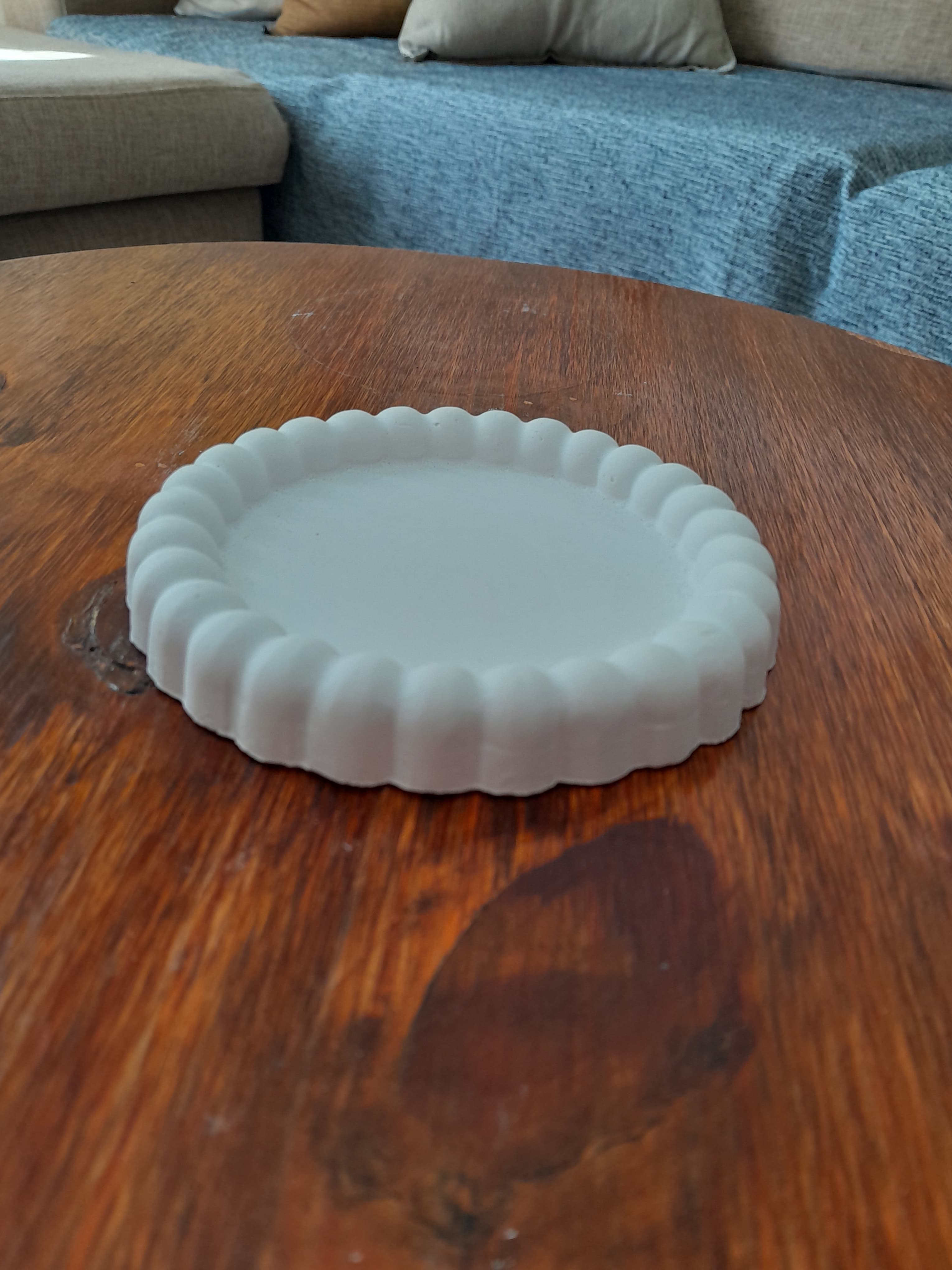 Plato Redondo de Yeso 1