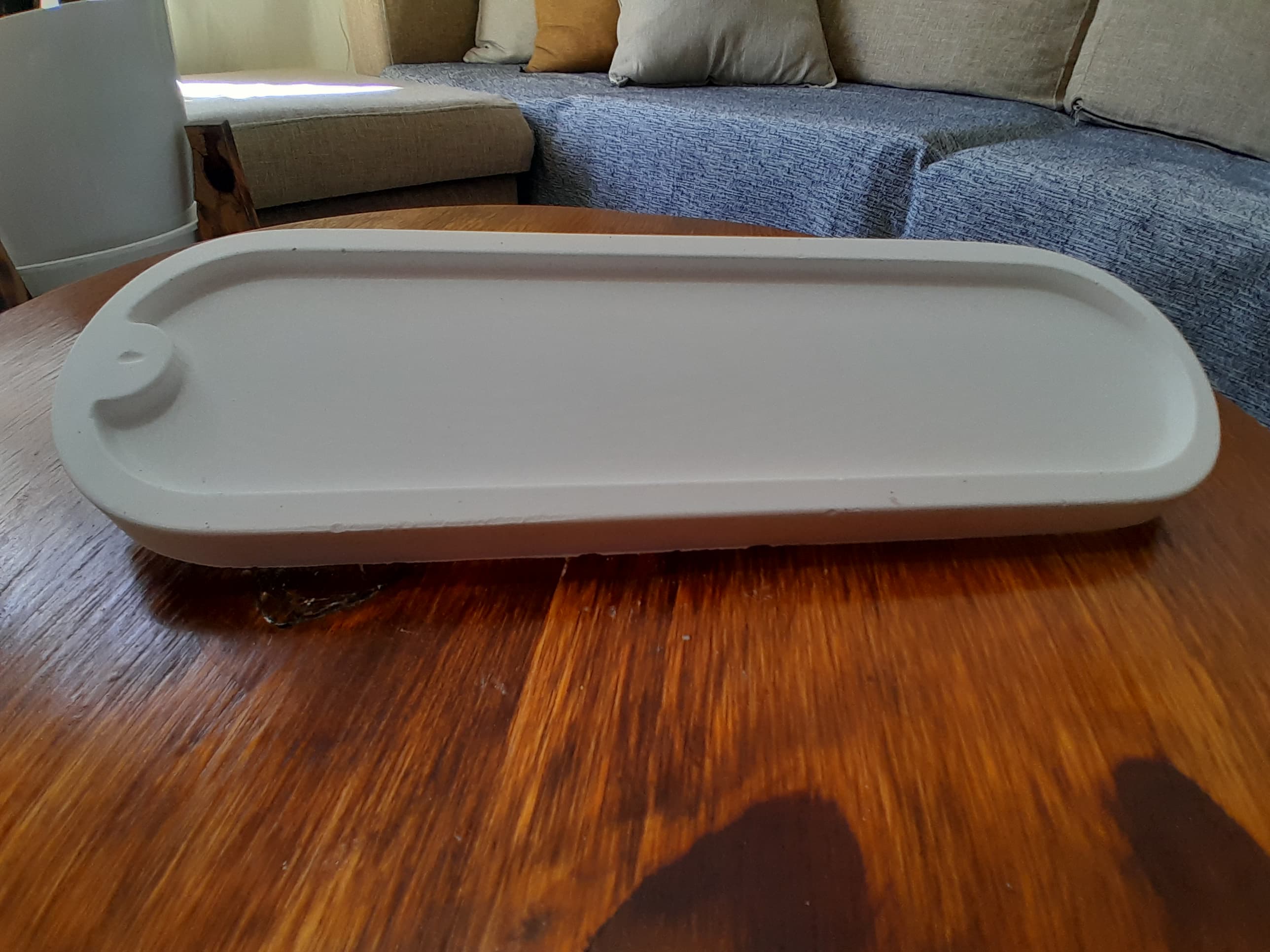 Porta Sahumerio de Yeso - Blanco 2