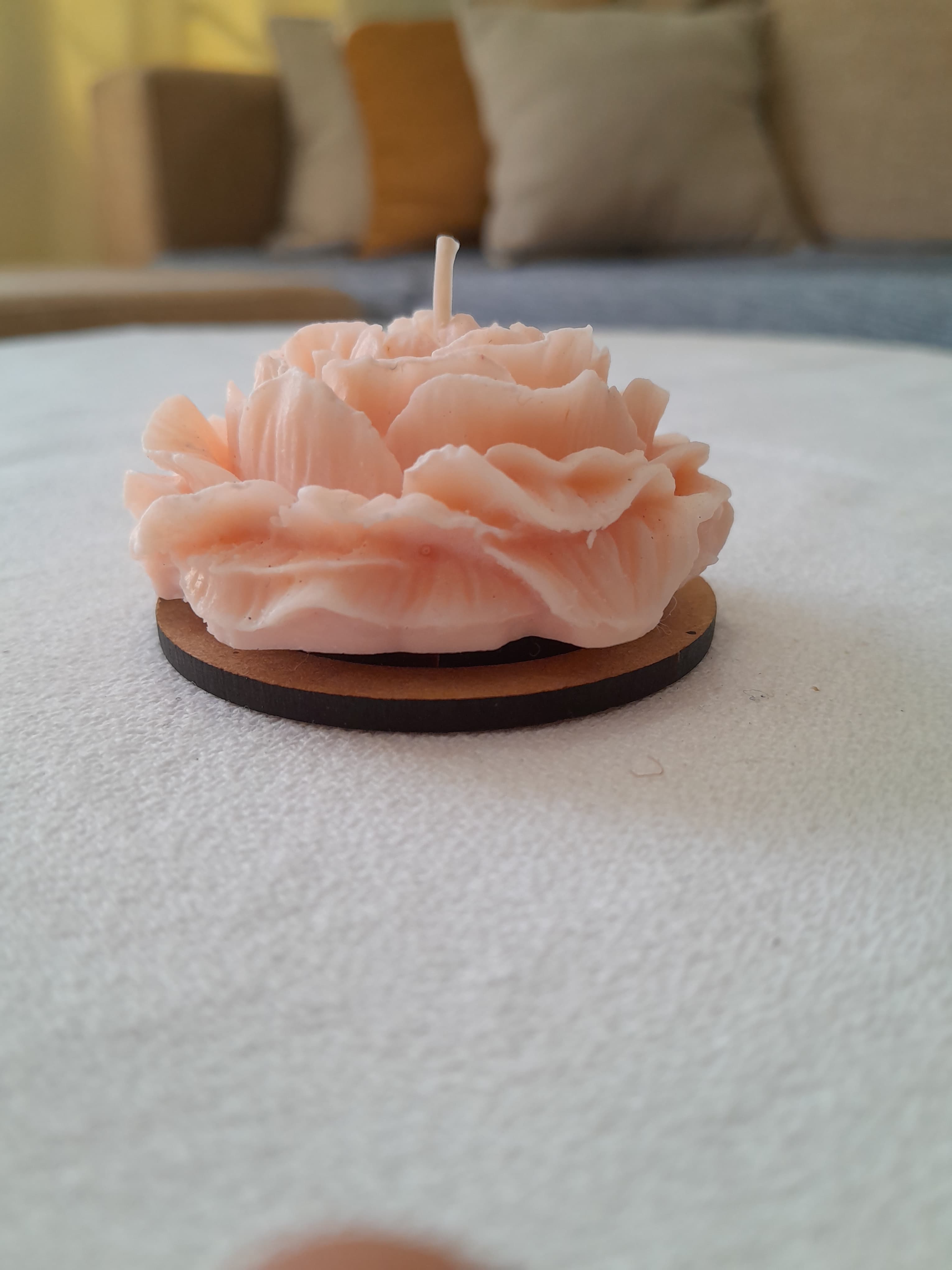 Vela con forma de Rosa 3