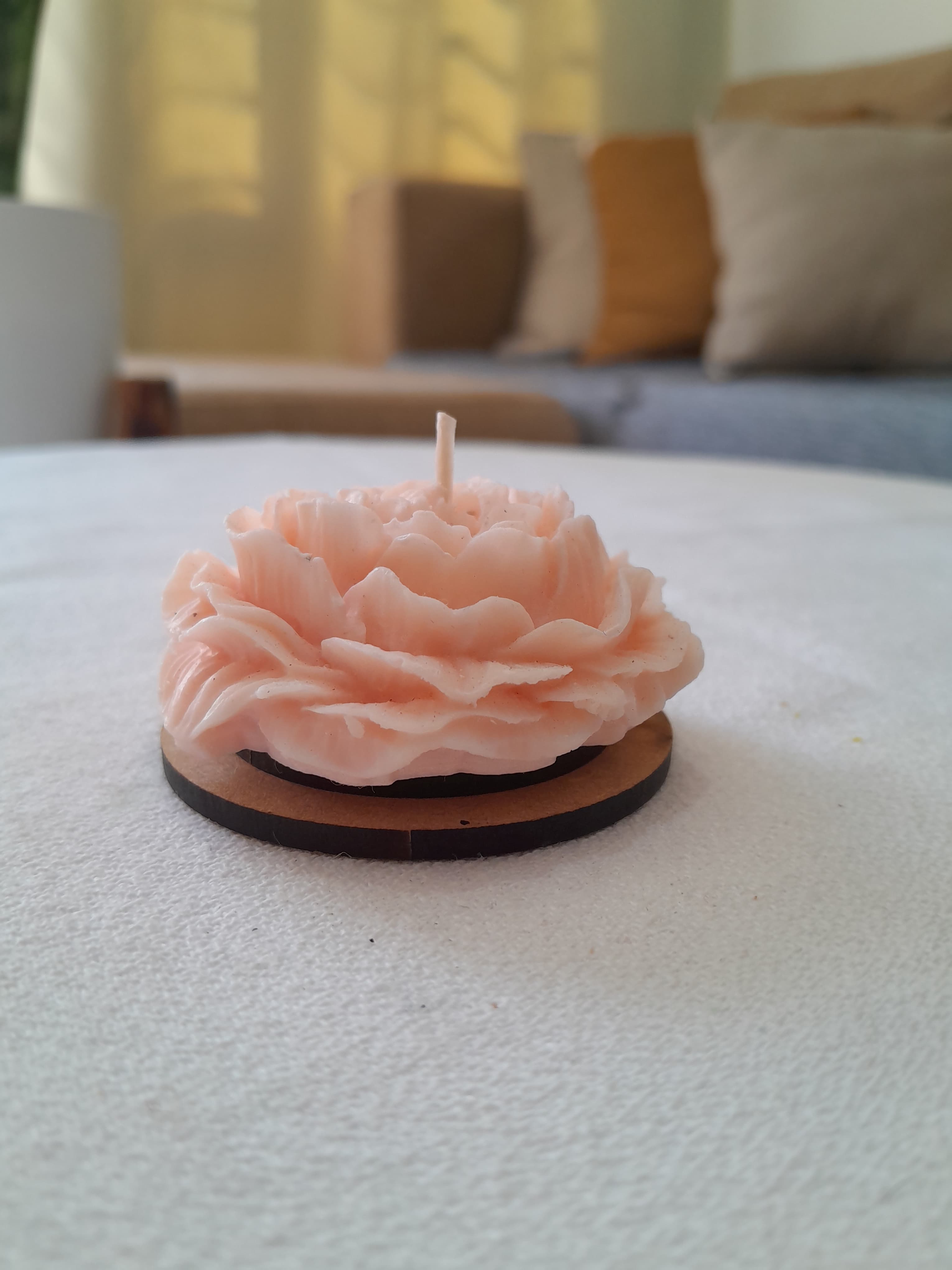 Vela con forma de Rosa 4