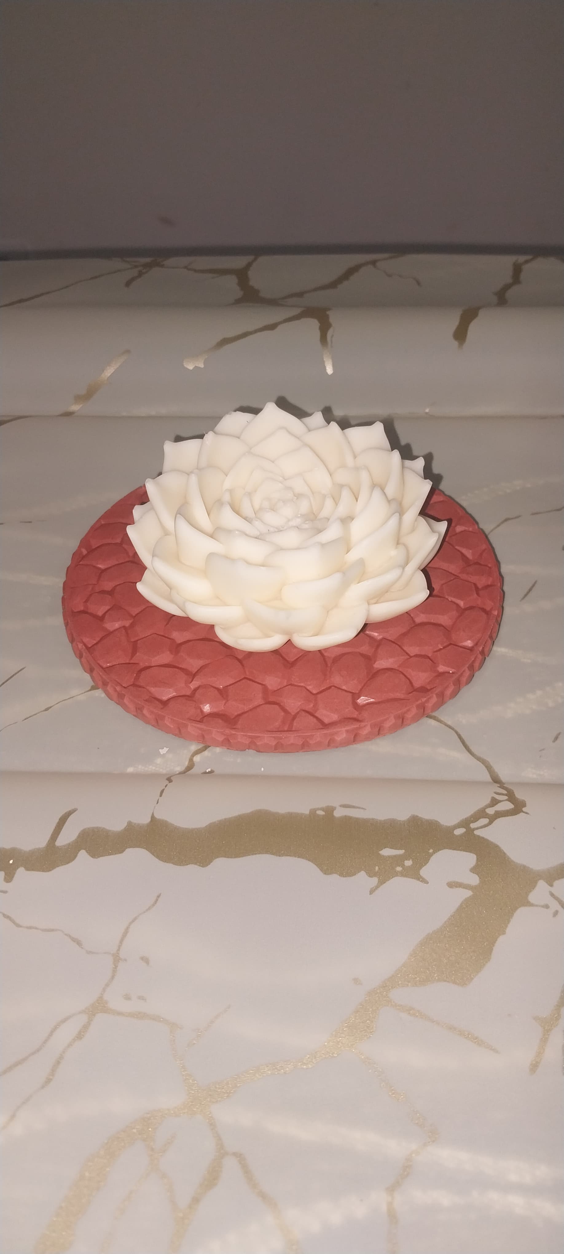 Vela con forma de flor loto 0