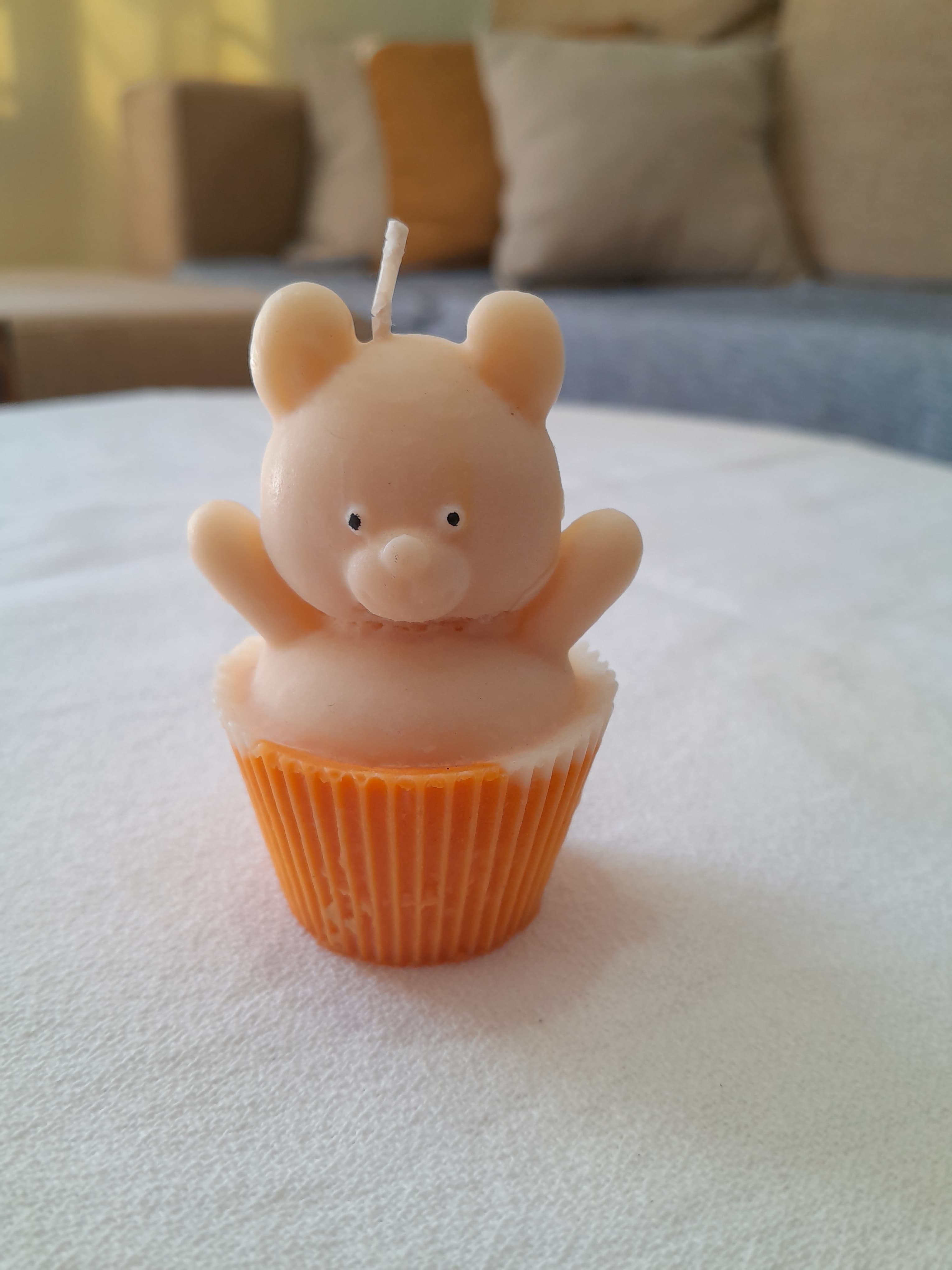 Vela con forma de osito 0