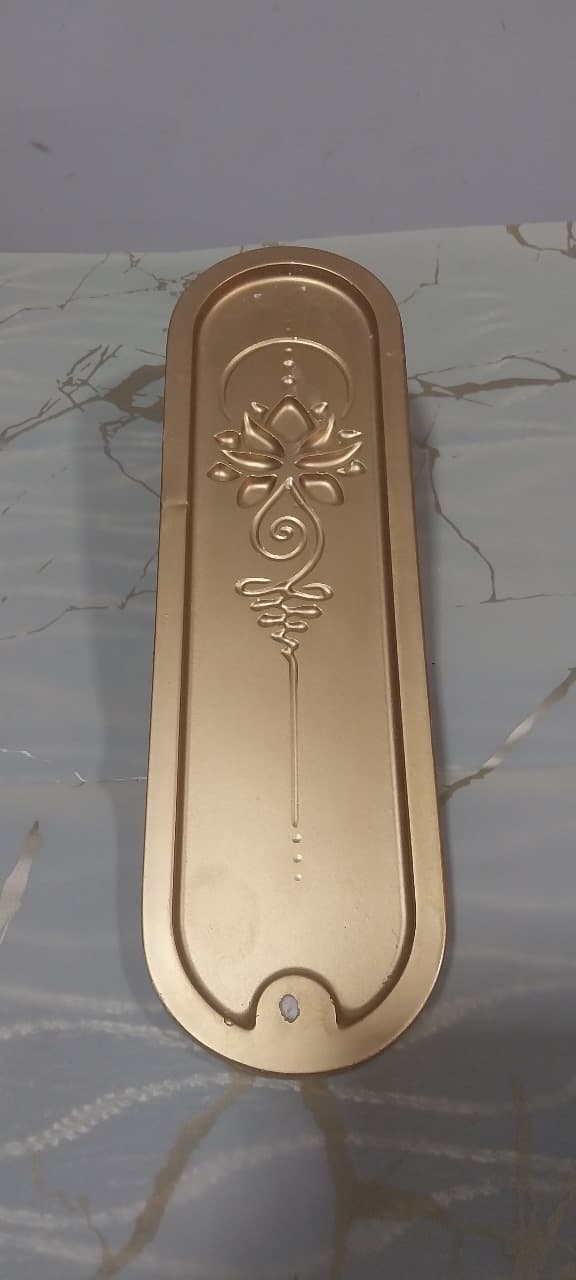 Porta Sahumerio de Yeso Doradas y Plateadas 2